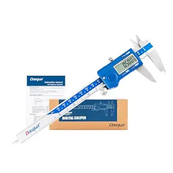 Dasqua Left-Handed Digital Caliper 0-6"/0-150mm Stainless Steel with Large LCD Screen, Dual Unit in/mm, Accuracy 0.0015"/0.03mm, Resolution 0.0005"/0.01mm, High Precision Caliper Measuring Tool
