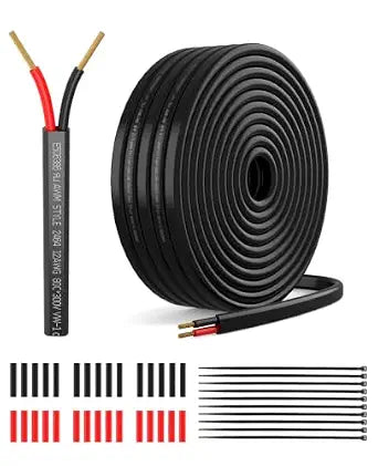 18 Gauge 2 Conductor Electrical Wire 50 FT, 18/2 Low Voltage Wire