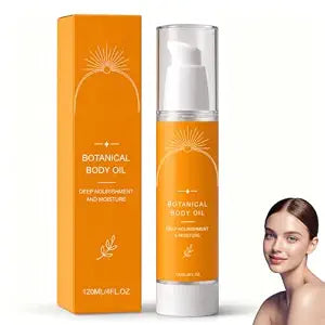 Berthg Evora Botanical Body Oil, Firming with Wakame Algae, Brazil Nut Oil & Vitamin E, Fast Absorbing Moisturizing Body Oil for Dry Skin, Non-Greasy, 4 Fl Oz