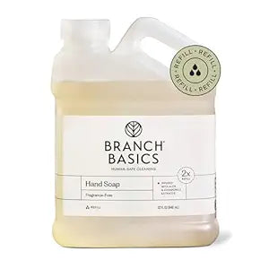 Branch Basics Gel Hand Soap Refill ��� 32oz | Fragrance-Free, Plant-Based