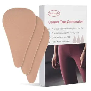 Camel Toe Concealer, Seamless Camel Toe Preventer, Anti Camel Toe Cover, Breathable Hypoallergenic Adhesive Covers for Seamless Style, Camel Toe Guard Stopper Pack of 3, Universal, Yellow