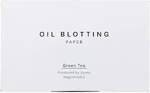 Oil Blotting Paper 100 Sheets, Pack of 1 ��������� Premium Green Tea Face Blotting Sheets, Oil Absorbing Tissues in Japanese Washi, Easy-Dispense Pack, Made in Japan, Oily Skin