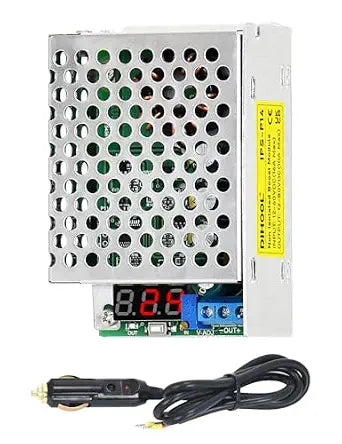 DIHOOL 12V to 24V DC Step Up Converter, 12v to 36v 19v 15v 30v, Adjustable Voltage Regulator DC Boost Converter with Cigarette Lighter Plug