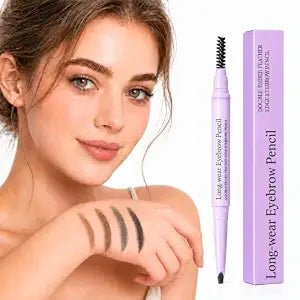 Surezia Eyebrow Pencil��� Feather Edge Brow Pencil��� Double-Ended Brow Pencil With Refill & Spongeï¿