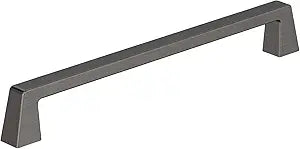 Amerock BP55282GM | Gunmetal Cabinet Pull | 8 inch (203 mm) Center to Center Cabinet Handle | Blackrock | Drawer Pull | Kitchen Cabinet Handle | Furniture Hardware