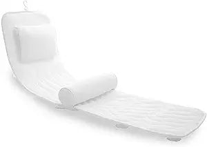 AEROiVi Full Body Bath Pillow with Lumbar Pillow Bathtub Cushion with 14 Suction Cups 3D Air Mesh Fit Any Tub Luxury Bathroom Accessories