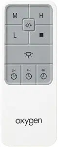 Oxygen Lighting Oxygen 3-8-1000-0 Transitional Fan Accessory from Oslo Remote Collection in White Finish, 4.32 inches