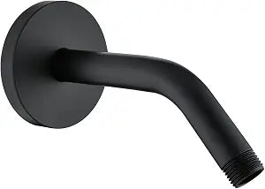 RANDOM Shower Arm with Flange,Black 6 Inches Wall Mount Angle Shower Head Extension Arm For Fixed Shower Head,Matte Black.RD91018-6MB