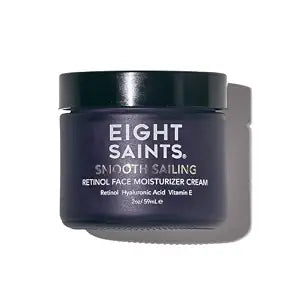 Eight Saints Retinol Facial Moisturizer Cream, For Firming Face, Neck & Eye Wrinkles and Lines, Deep Hydrating Lotion, Fragrance-Free, with Retinol, Hyaluronic Acid, and Vitamin E, 2 Ounces