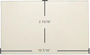 Earth Stove 1900HT Side Ceramic Glass Panel Γ 10 7/16" x 2 15/16" Replacement (32073)