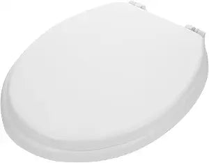 Foam Toilet Seat Cover Lid Soft Slow-Close Elongated Design for Bathroom Extra Thick Foam Cushion for Comfort