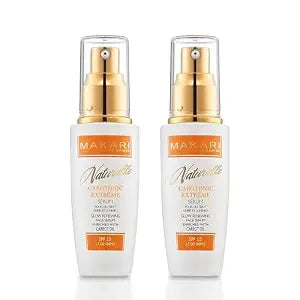 Makari Naturalle Carotonic Extreme Brightening Serum SPF15 (1.7 oz) 2-Pack | Helps Improve the Look of Blemishes & Uneven Areas | Brightening & Smoothing Serum with Antioxidant Support