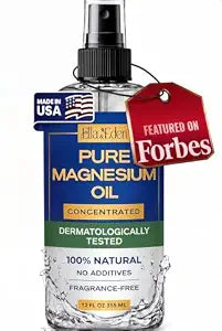 Magnesium Oil Spray for Feet, Sleep, Muscle & Leg Cramps, 12 Oz Topical