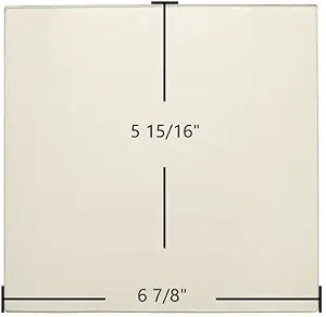 Dovre 2000 Standard Small Ceramic Glass Panel Γ 6 7/8" x 5 15/16"