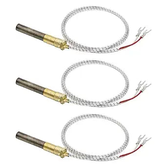 36 750mv Thermopile Fit for Heat Glo Heatilator, 750 Millivolt Thermocouple Replace for Fireplace Parts Q313A, Suitable for Stove Gas Ovens/Gas FirePlace/Water Heater/Gas Fryer Cluste (3PCS)