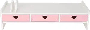 Cute Monitor Stand Kawaii Desk Organizer Cute Desk Organizer with Drawers Monitor Riser Computer Stand