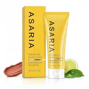 Official Asaria Australian Red Clay Mask, Deep Cleansing Kaolin Clay Face Mask with Kakadu Plum & Vitamin C, Pore Care Oil Control Facial Mask for Smooth-Looking Skin, Mineral Clay Treatment