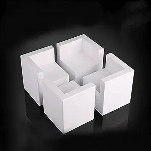 Mysummer Set of 4 Bed Risers White Furniture Risers Heavy Duty Lifts Height 2", Solid Natural Wood Risers for Bed, Furniture, Table, Sofa,Chair Risers Furniture Legs