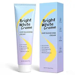 JUANCHI Hair Bleach Cream, Hair Lightening for Home Use, Lifts up to Level 8 Blonde Based on Your Natural Base, Professional Smooth Cream Formula for Even Lift – 5.29oz
