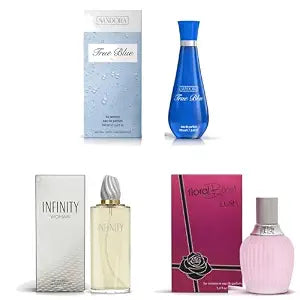 Sandora Fragrances Women's Perfume 3-Pack – Eau de Parfum – Three Full-Size 100 ml Bottles – Fresh, Floral, Clean, Modern, Timeless, Soft + Everyday Fragrance