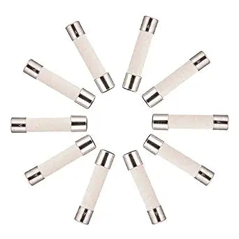 BOJACK T15A250V 6x30 mm 15A 250V Slow-Blow Ceramic Fuses 15 amp 250 Volt 0.24 x 1.18 Inch Ceramic Tube Time-delay Fuses (Pack of 20)