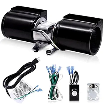 GFK160 GFK-160A Fireplace Blower Fan Kit for Quadrafire, Heat N Glo 6000CLX SL-550TR, Hearth and Home DV3732 DV3732-B, Heatilator, Fasco, Superior, GTI, Jakel, Royal, Nordica, Regency, Rotom Fireplace