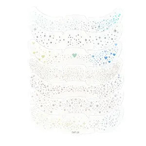 24Pcs Glitter Freckles Makeup Patches, Waterproof Holographic Sparkle Speckles Patches for Women, Glitter Freckle Face Tattoo, Cute Sparkling Fake Freckles for Musical Festival & Rave