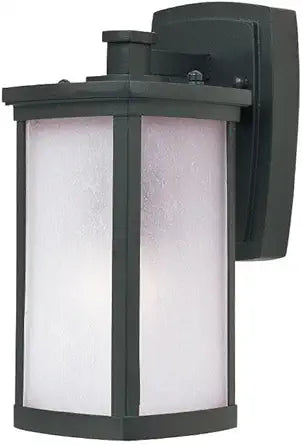 Maxim Lighting Maxim 1-Light Outdoor Wall Light | Collection Bronze Finish | Transitional Outdoor Light Fixture | Ideal for Porches, Patios & Garages | Home Decor Light Fixture | 3252FSBZ