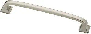 Franklin Brass (10-Pack) Satin Nickel Cabinet Handles, 4 Inch Hole Center, Pulls for Drawers, Kitchen Cabinet Door, Dressers | Lombard