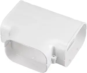 PATIKIL 4" PVC Decorative Line Cover, Tee Elbow Tubing Parts Accessories for Air Conditioner Central AC Heat Pump, White