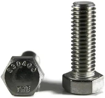 9/16 inch x 2 inch Hex Cap Screw 18-8 Stainless Steel (Quantity: 25 pcs) 9/16-12 x 2 Hex Bolt/Coarse Thread/Fully Threaded