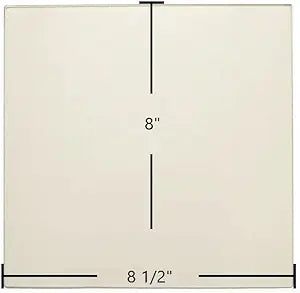 Hawke Single Door Ceramic Glass Panel (8 1/2" x 8") | OEM High-Temp Replacement | Part #7HSSD
