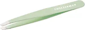 Tweezerman Slant Tweezer ��� Tweezerman Tweezers for Eyebrows Pistachio