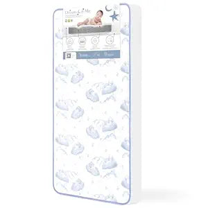 Dream On Me 2-in-1 Breathable Sweet Dreams 88 Coil Spring Crib and Toddler Bed Mattress, Greenguard Gold Certified, 1 Count (Pack of 1)