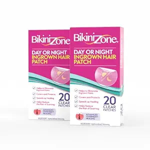 Bikini Zone Day or Night Ingrown Hair Patches, 20 Ct, 2 Pack