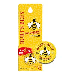 Burt's Bees Original Beeswax Lip Balm Tin, 0.3 oz