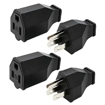RTNILT Extension Cord Ends Male and Female Repair Replacement, 2-Set