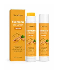 Turmeric & Lemon Lip Balm for Dark & Uneven-Looking Lips, 2 Pack