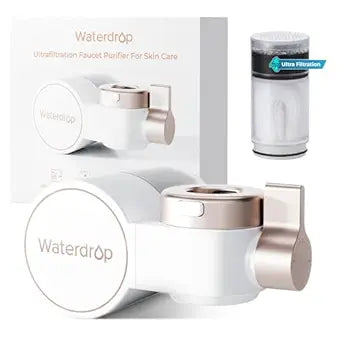 Waterdrop BFT1 Skincare Bathroom Sink Filter, Water Filter for Sink Faucet, 0.000001 mm, Reduces 99.9% Chlorine, Skin Redness & Scale Control, Water Softner, NSF Certified (1 Filter Included)