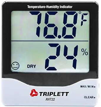 Triplett RHT22 Digital Indoor Hygro-Thermometer with Dual Display Humidity and Temperature