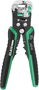 Wire Stripper Tool,Wire Stripper Automatic Wire cutter elf Adjusting from 10 AWG to 24 AWG with Springs Professional Eiectrical Cable Stripping Tools