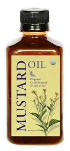 DAANA Mustard Oil for Skin: Certified USDA Organic, Extra Virgin, Cold Pressed