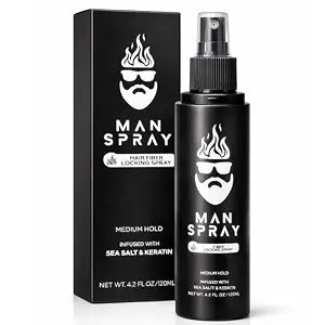 Hair Fiber Locking Spray Infused with Sea Salt & Keratin for a Longer Lasting Hair Fiber Hold | Replenishment Fiber Locking Spray for THE MAN KIT