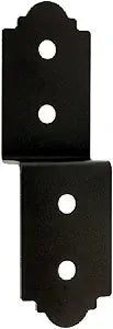 Simpson Strong-Tie APDJT2-4 Outdoor Accents Mission Collection 3 in. ZMAX, Black Powder-Coated Deck Joist Tie for 2X
