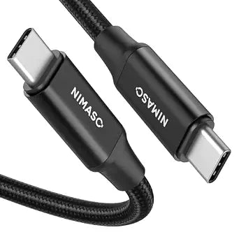 NIMASO USB C 3.1 Gen 2 Cable 10Gbps Data Transfer, 4K Video Output Monitor Cable100W PD Fast Charging for iPhone 17/16/15, MacBook, Huawei Matebook, iPad Pro 2020, Chromebook, KYY, Dell, LG, ARZOPA