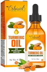 Turmeric Oil – Dark Spot Facial Serum for Face & Body – Skin Brightening Serum with Turmeric – Helps Improve the Appearance of Uneven Skin Tone – Glow Serum for All Skin Types