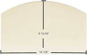 PelPro Arch Top Pellet PPC90 Ceramic Glass Panel (14 1/8" x 9 15/16") Γ Replaces SRV-7081-173