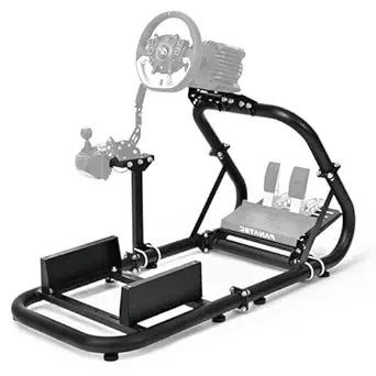 Supllueer Racing Simulator Cockpit Fit for Logitech/for Thrustmaster/for Fanatec G27 G29 G920 G923 T300, 50mm Round Tube Race Wheel Stand Sim Frame, without Seat,Wheel,Shift & Pedal