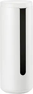 Zone Denmark Ume Toilet Paper Storage for the Wall, Toilet Paper Holder, Standing, Made of Aluminium, Practical and Elegant Bathroom Accessories, Diameter 15 cm, Height 40.5 cm, White