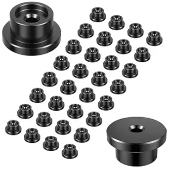 Carbon Steel Cap Nuts 32PCS, 1 inch Screw Hardware Nuts Fastener Tool for Decorating Outdoor Pergolas, Pavilions, Decks